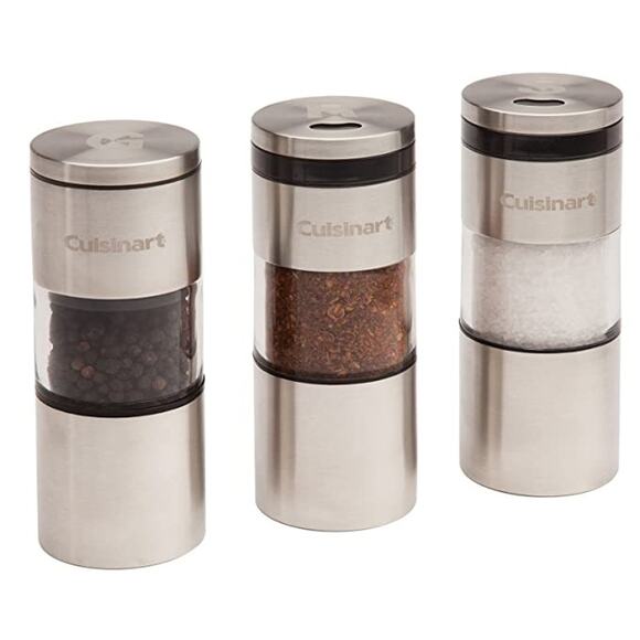 Cuisinart Css-33 Magnetic Grilling Spice Set Silver 3 piece NEW in Box - Picture 7 of 7
